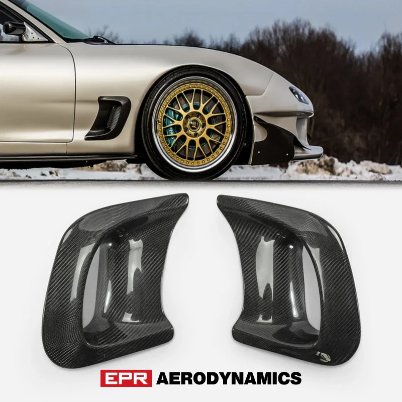 

Автомобильные аксессуары для Mazda RX-7 FD3S, крыло из углеродного волокна, большой воздуховод RX7, колесо, вентиляционное отверстие, комплект кузова, гонки, украшение