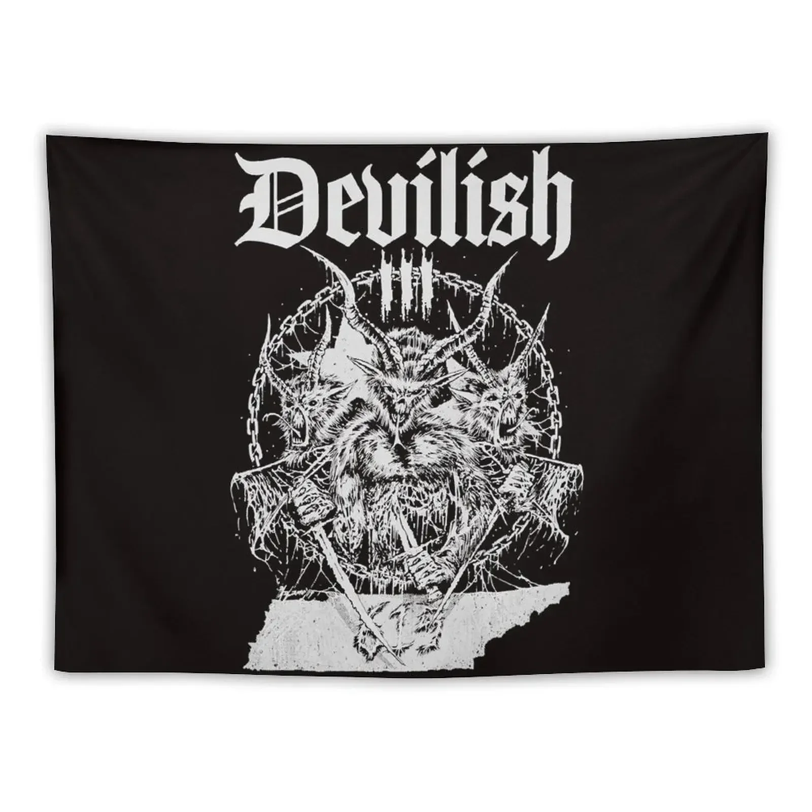 

Devilish Trio 615 Tapestry Bathroom Decor Cute Decor Room Decor Cute Funny Tapestry