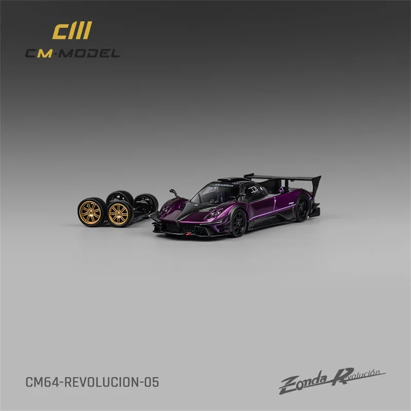 CM MODEL 1:64 Zonda Revolucion Purple Diecast Model Car