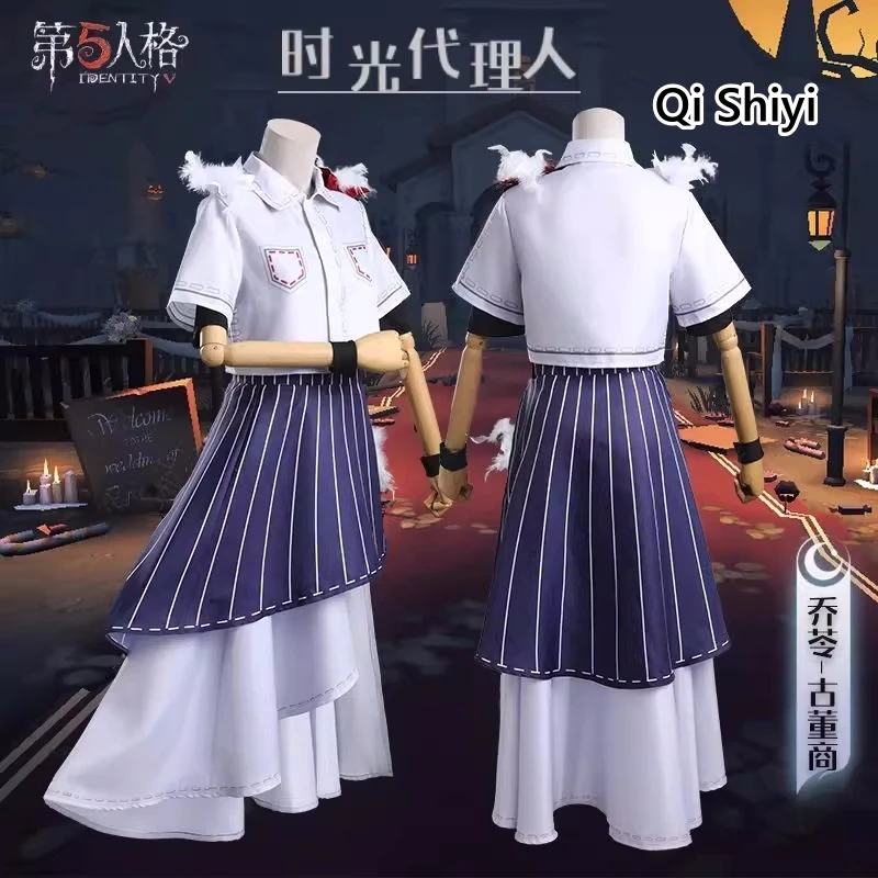 

Qi Shiyi Cosplay Costume Game Identity Ⅴ Antiquarian Clothes Anime Women Qiling Role Play Clothing Halloween Party Suit Stock