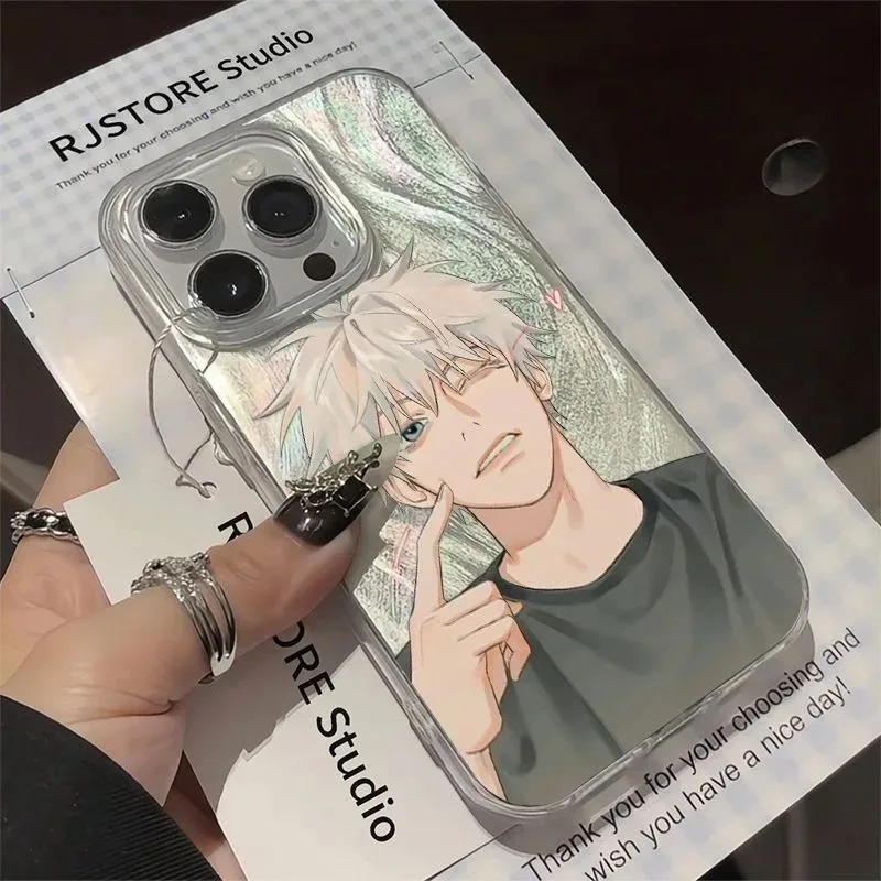 

Luxury Gojo Satoru Clear soft case protection for iphone 16 15 13 12 11 14 Pro Max XS XR 7 8 Plus X SE Coque