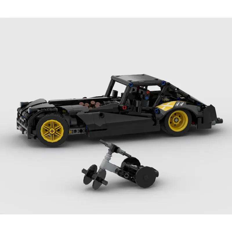 

654-piece small particle building blocks MOC speed racing car S-type technology model toy gift set