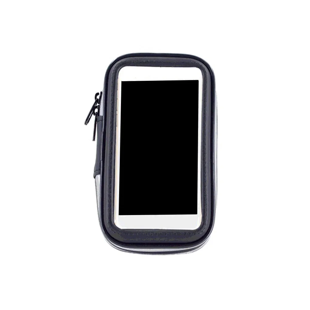 

1Pcs Waterproof Phone Bag Premium Cycling Bike Handlebar Bag Transparent Window for Most Smartphones Black
