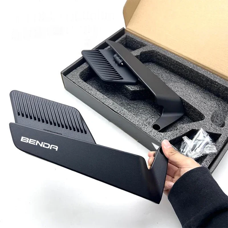 Espejo retrovisor de ala de viento fija para motocicleta, diseño aerodinámico para BENDA Chinchilla 300 450 LFS700 LFC700 BD400 BD500 LFC