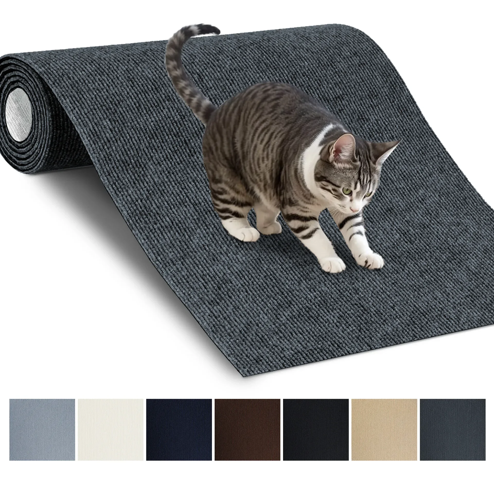 

Wall Self-Adhesive Anti Cat Scratch Sofa DIY Cats Scratch Protection Paws Sharpen Trimmable Carpet Cats Scratch Board