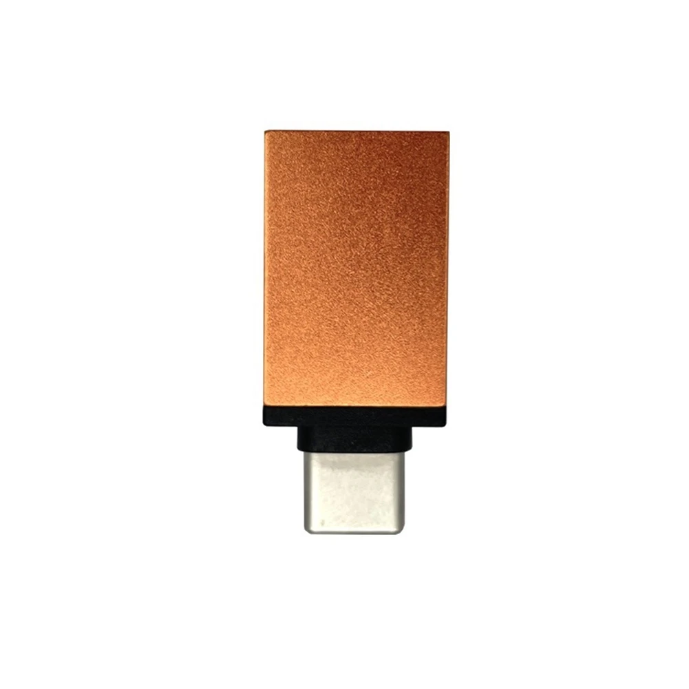 Leading-USB-A To USB-C Fast Charging Data Blocker, Orange, Ideal For Secure Charging & Data Protection Against Juice Jacking