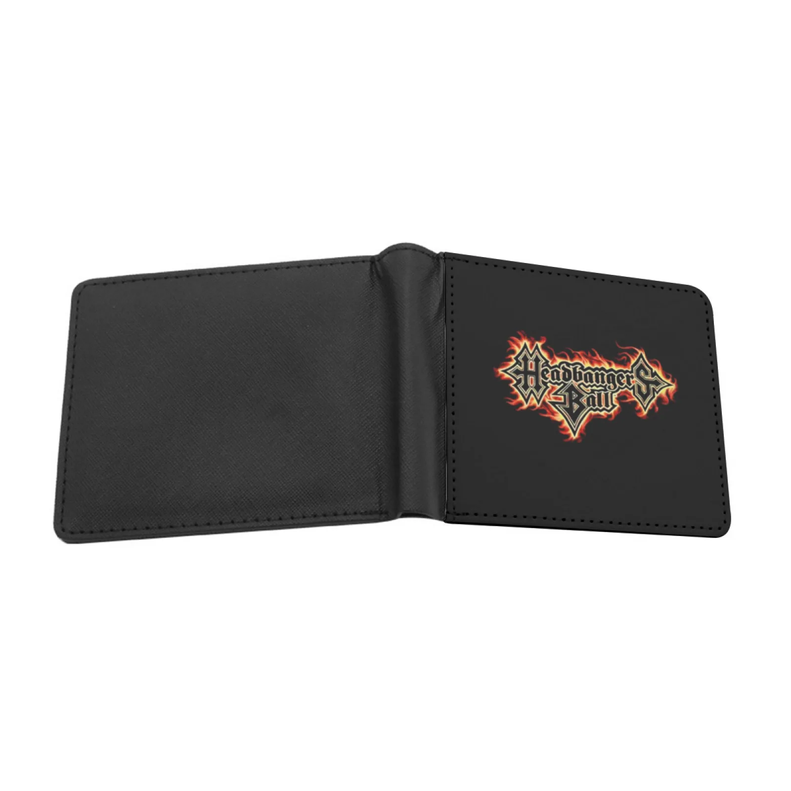 Headbangers Ball Mtv Y2K Men Women Pu Leather Wallet Credit Card Holder Wallet Short Purse Headbangers Ball Headbangers Ball