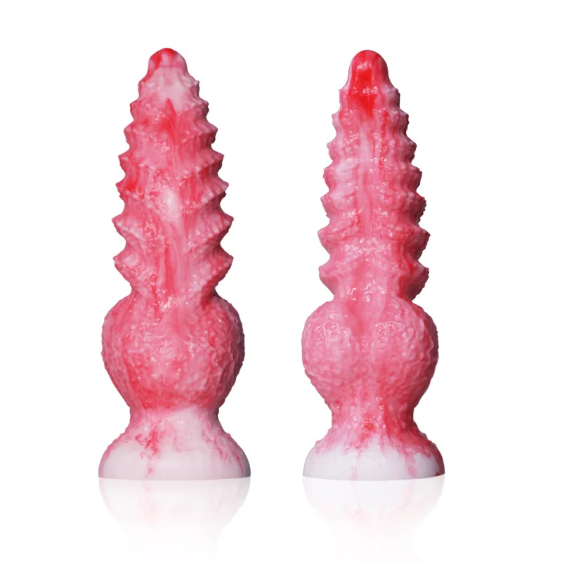 الخيال الكلب عقدة دسار مع مصاصة سيليكون كبير القضيب الشرج ألعاب جنسية للنساء الرجال الإناث الاستمناء كبير دونغ الجنس لعب 18