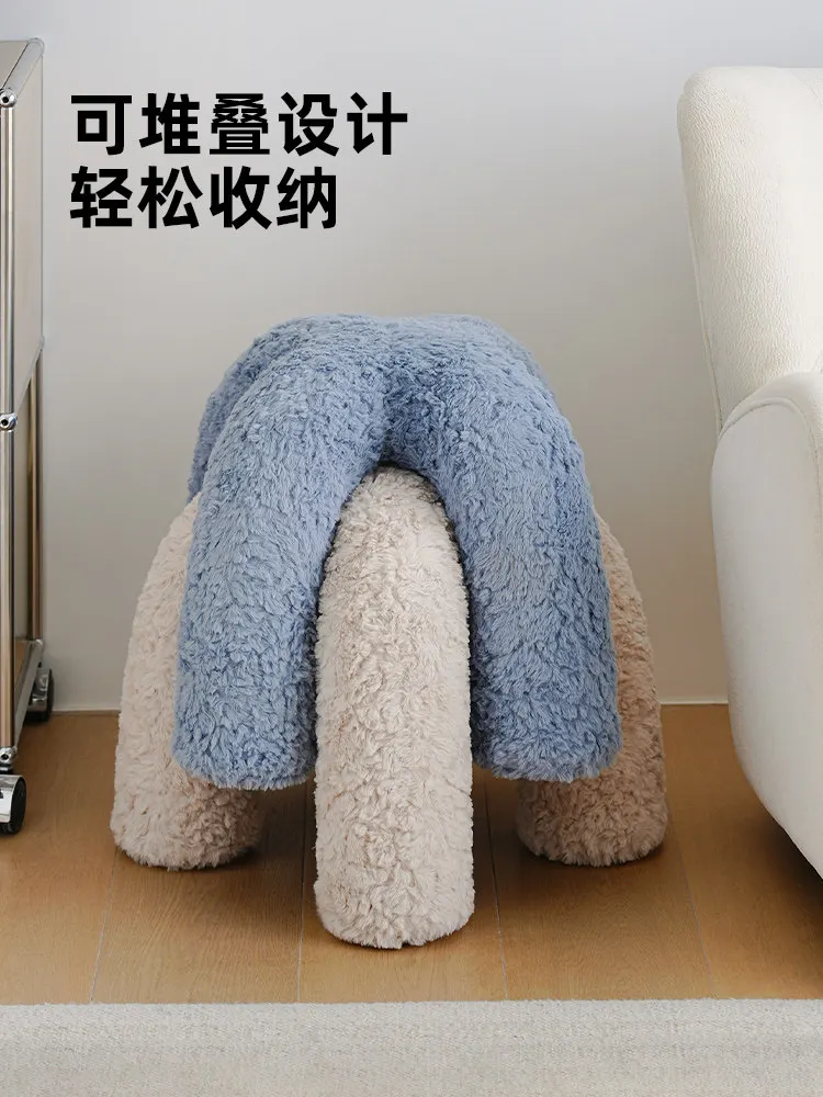 Octopus stool household creative small stool living room seat sofa foot pedal minimalist entrance shoe change stool 5