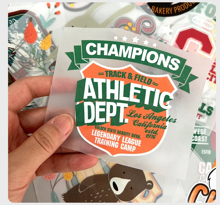 DTF Heat Transfer Custom Brand Logo or Photo Ready to Press Picture Ironing Thermal Sticker Iron-on Clothing Pvc Patch DIY