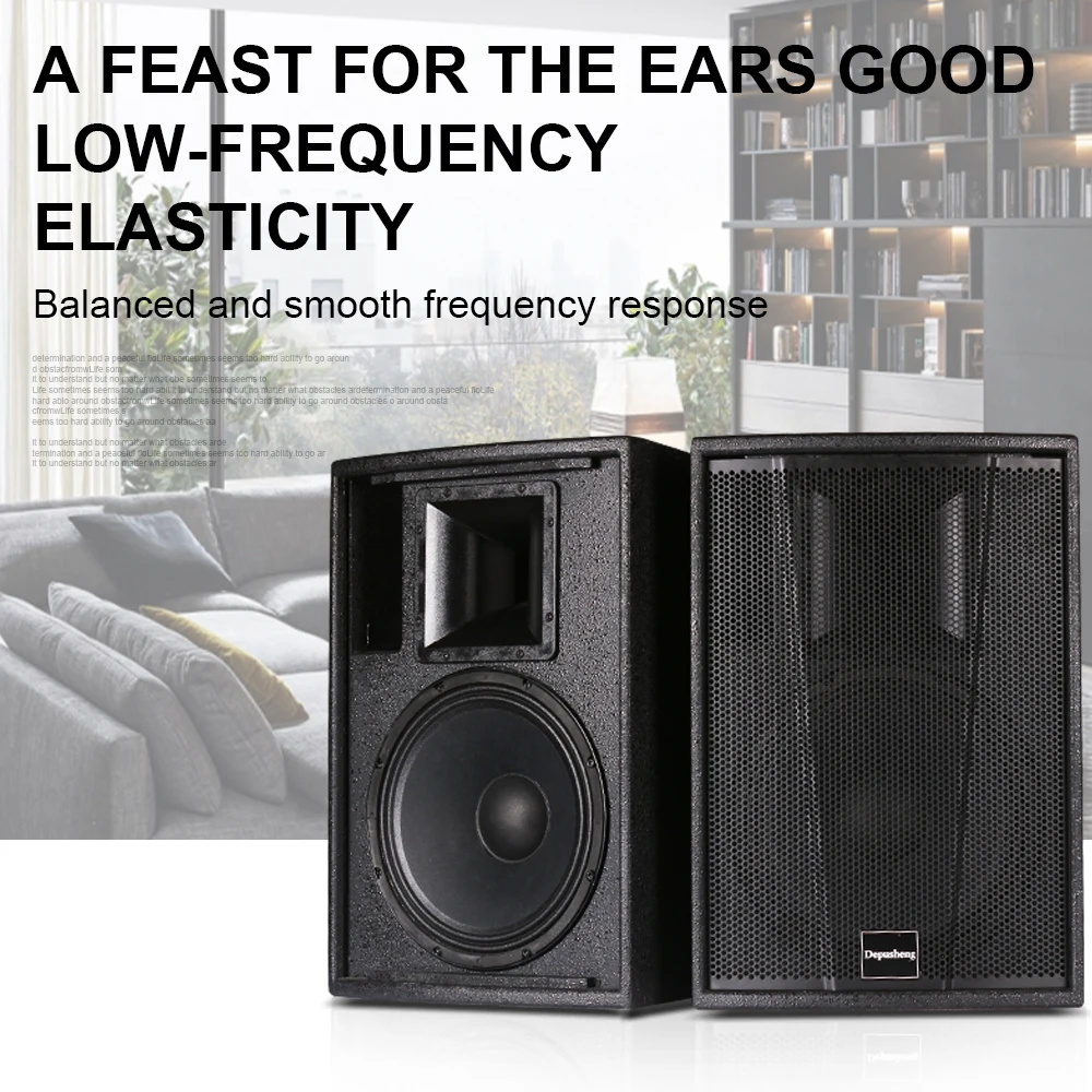 F12-Y Factory Price 12 Inch Wooden Speakers Wireless Mic Sound Equipment With Audio Mixer Portable Speakers for Stage