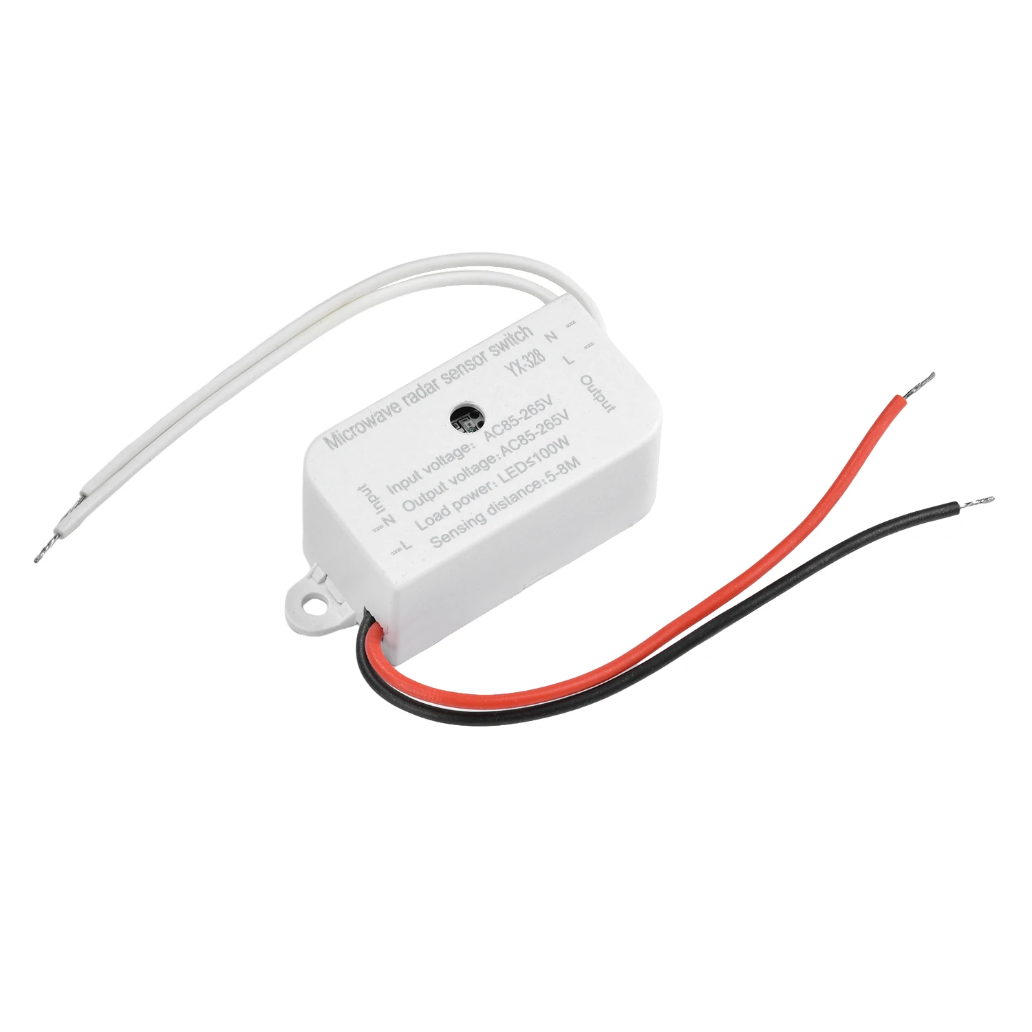 AC 85-265V 100W 4-Wire Radar Induction Switch White Microwave Radar Automatic Induction Switch Module