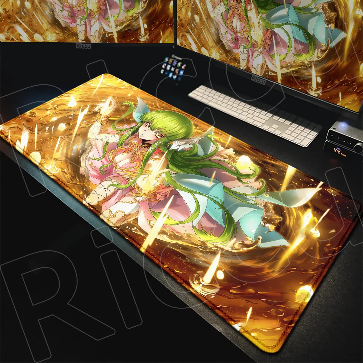 Non-slip Rubber Desktop Mat Code Geass Computer Mouse Pad Lagre Lelouch CC Home Office Washable Gaming Keyboard Carpet 900x400mm