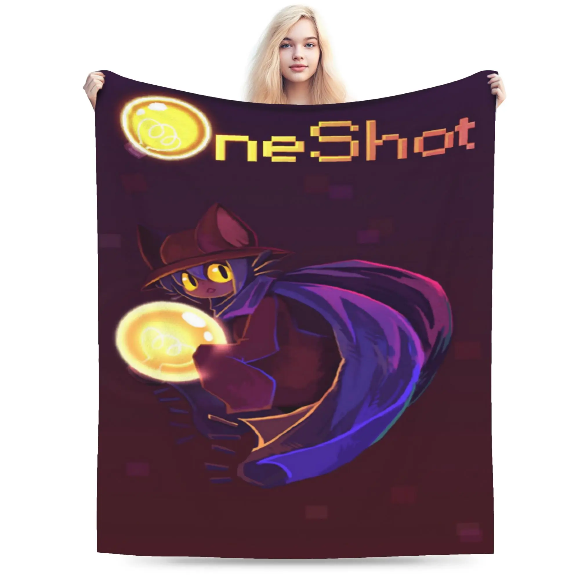 OneShots Niko Blanket Multi-size Warm Cozy Fluffy  Throw Blankets for Couch Sofa and Bed
