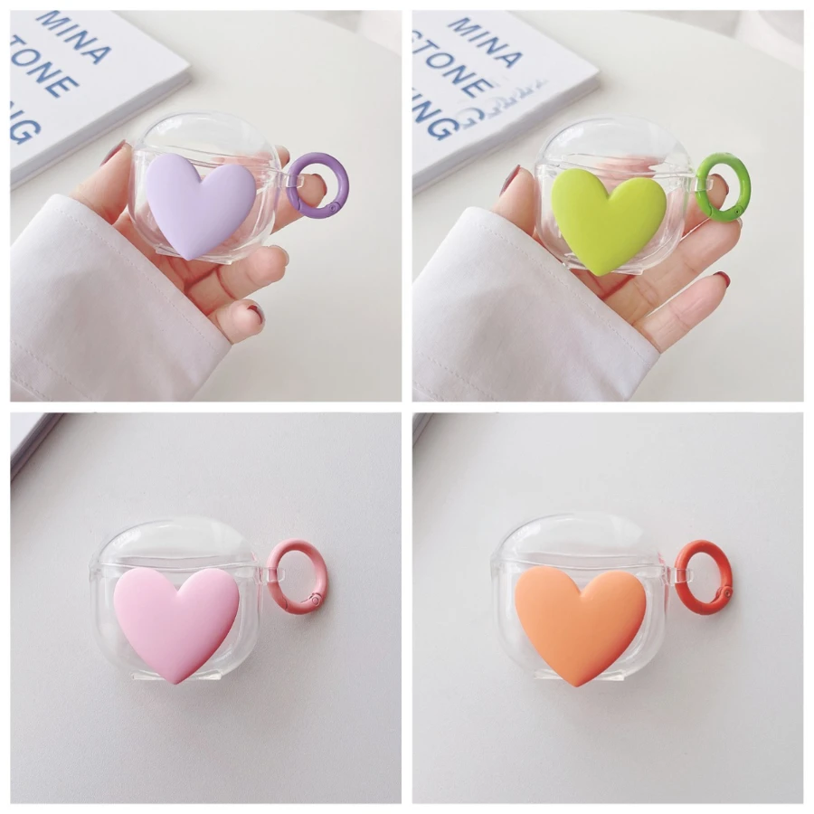 حافظة باندا لهاتف سامسونج جالاكسي براعم FE غطاء حماية من السيليكون الشفاف لسماعات الأذن لهاتف جالاكسي Buds2 2Pro/براعم لايف