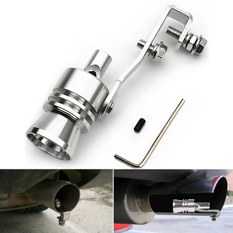 Universal Car Size S 18mm Turbo Sound Whistle Muffler Exhaust Pipe Auto Blow-off Valve Simulator for All Cars Accessories