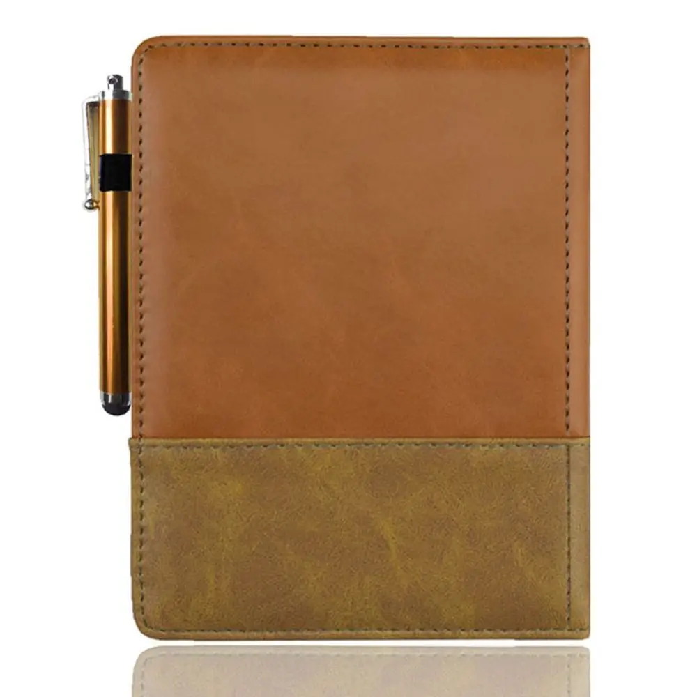 Wear-resistant 6 Inch E-Reader Case with Pen Slot Leather Protective Cover Magnetic Shockproof for Kobo Aura 6(Model: N514)