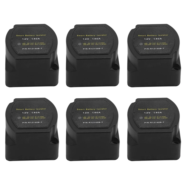 6X 12V 140A Voltage Sensitive Relay Battery Isolator Automatic Charging Relay Car Accessories Car Battery Relay