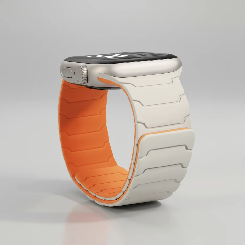 Correa magnética de silicona para Apple Watch, 49mm, 44mm, 40mm, 46mm, 41mm y 45mm, pulsera IWatch Series 10 SE 9 8 Ultra 2 3 11