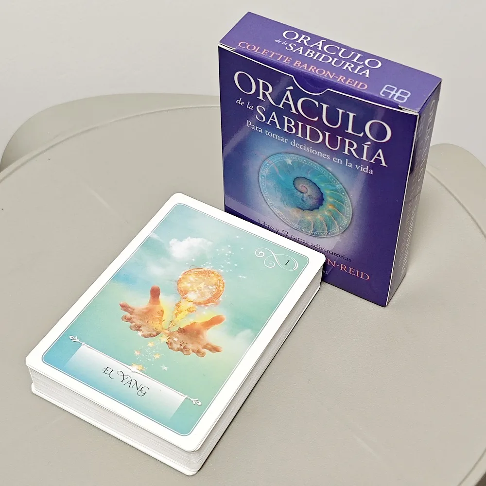 Oracle of Wisdom To Make Decisions In Life 10.5*7.5cm Spanish Edition 52 Divination Oracle Cards