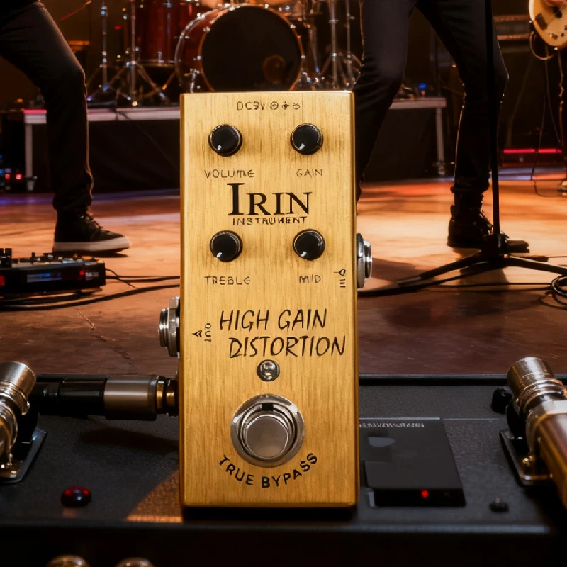

IRIN AN-14 педаль эффектов для электрогитары с высоким коэффициентом усиления и полнодиапазонным эквалайзером, педаль True Bypass, аксессуары для гитары