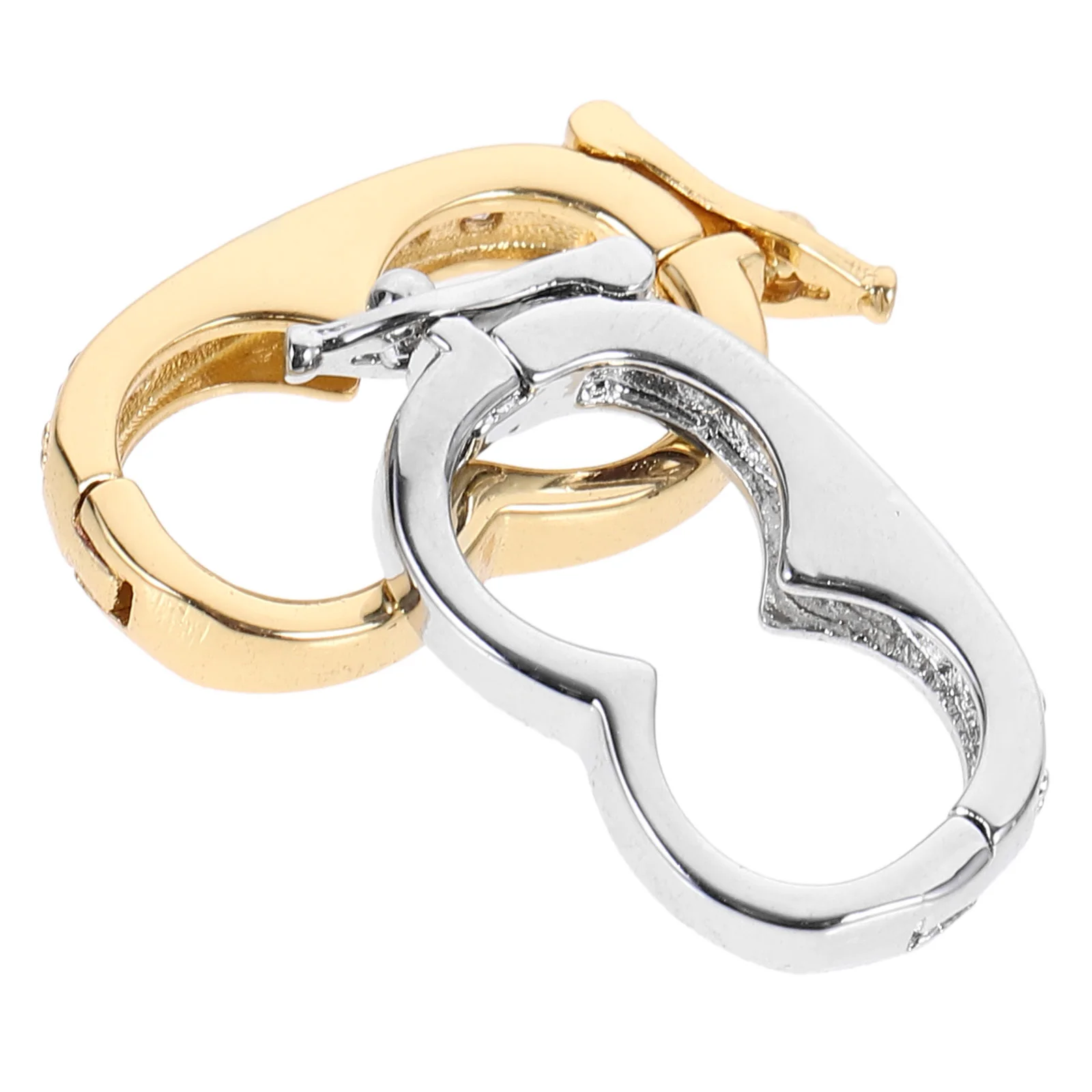 

2pcs Clasps for Necklaces Bead Buckle Jewelry Making Copper Pendant Enhancers Necklace Pearl Shortener Echancer Clasps