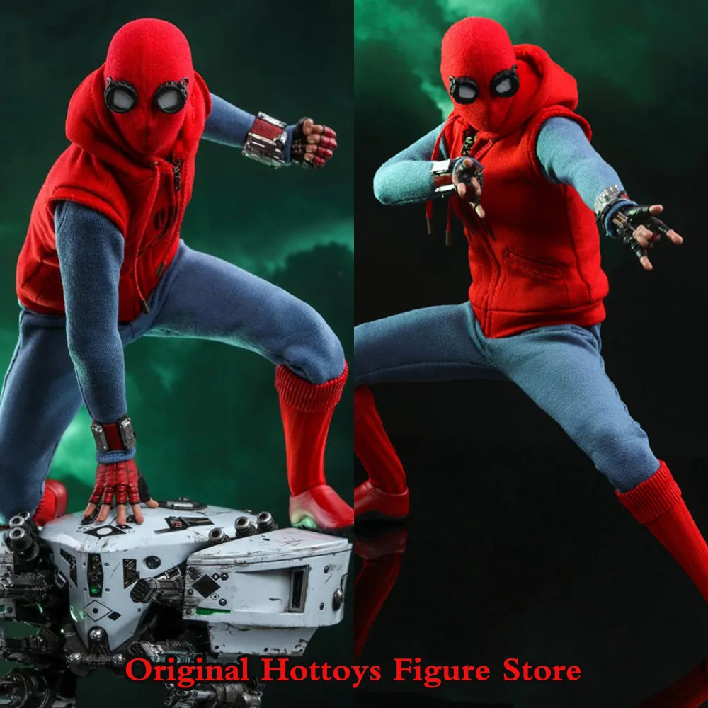 HOTTOYS HT MMS552 1/6 Soldier Spider Man Hero Expedition Homemade Warwear Version 2.0 Full Set 12-inch Action Figure Toys Gifts