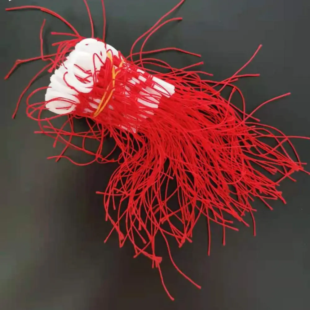 

50pcs Cotton Thread Bobber Looper Stop Knots Fishing Tools Plastic Cotton Thread Knot Orange/Red/Yellow Cord String Sea Fishing