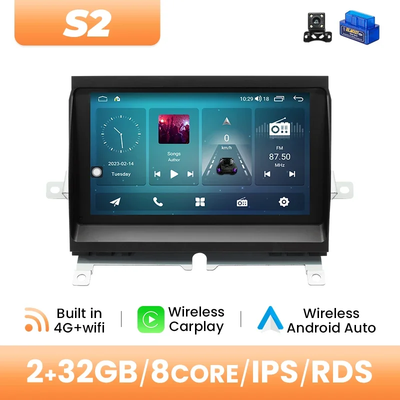 AI Voice Android 14 Draadloze Carplay Auto Multimedia Speler Voor Land Rover Discovery 3 LR3 L319 2004-2009 navigatie DSP 4G Wifi