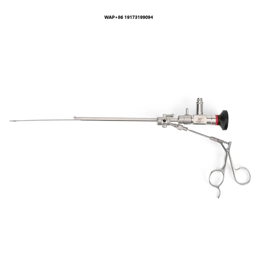 Medical and veterinary arthroscopy ENT rigid endoscope device 0/30 degree 2.7mmx175mm, with working channel sheath forceps