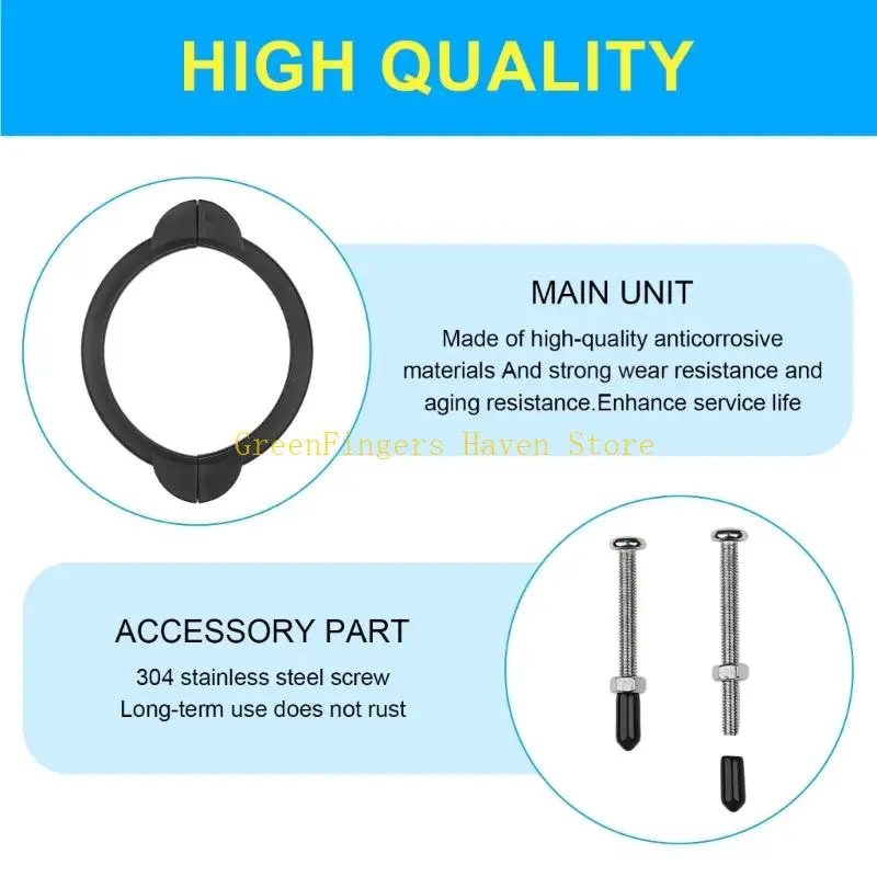 F68D Sand Filter Collar Assembly Replacement Part with Screws for Pool Filter Service, Backyard Care, Routine Pool Maintenance