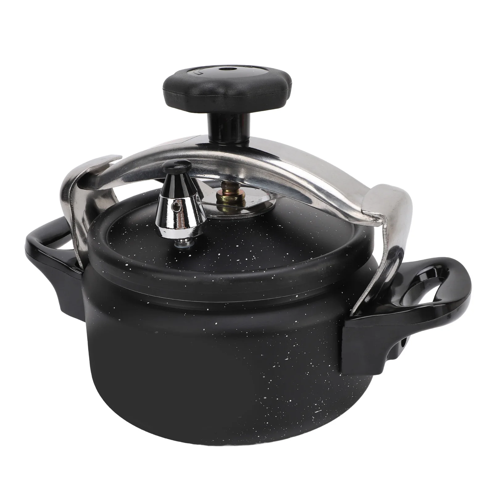 Pressure Cooker Explosion Proof Large Capacity Compound Bottom Pressure Canner for Gas Stove Induction Cooker Black