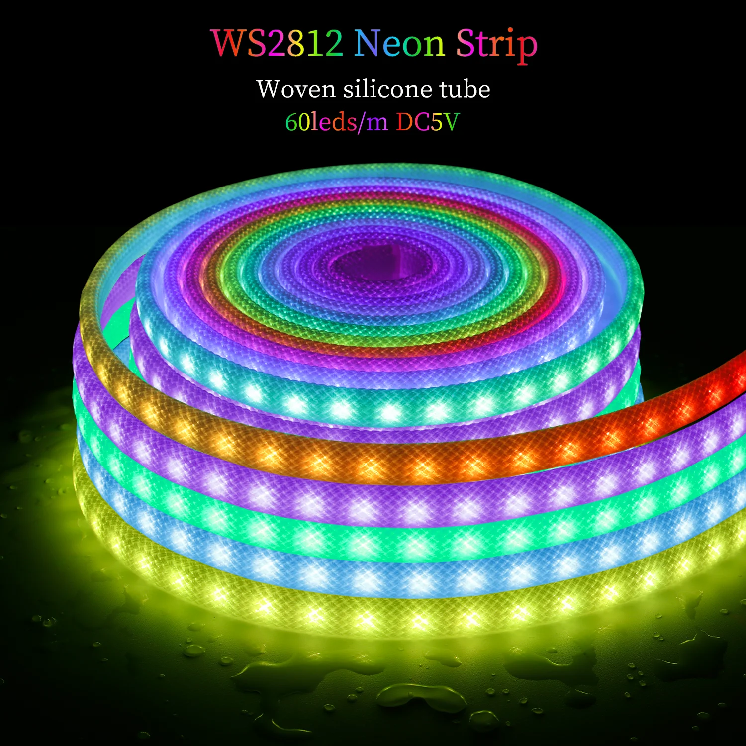 

WS2812 Reticulate Neon light WS2812B 5050SMD Individually addressable Led Silicon Pixel Strips lamp Used for outdoor decoration