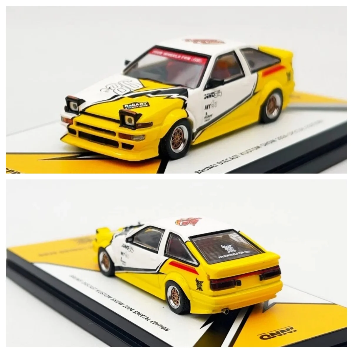 

INNO64 1:64 Sprinter Trueno AE86 "Wildcard" Brunei Exclusive Diecast Model Car Collection Limited Edition Hobby Toys