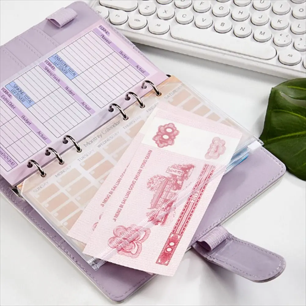 Budget Sheet Notebook Refill Weekly Monthly Money Saving Loose Leaf Inside Paper 6 Hole Money Organizer Spiral Binder Inner Page