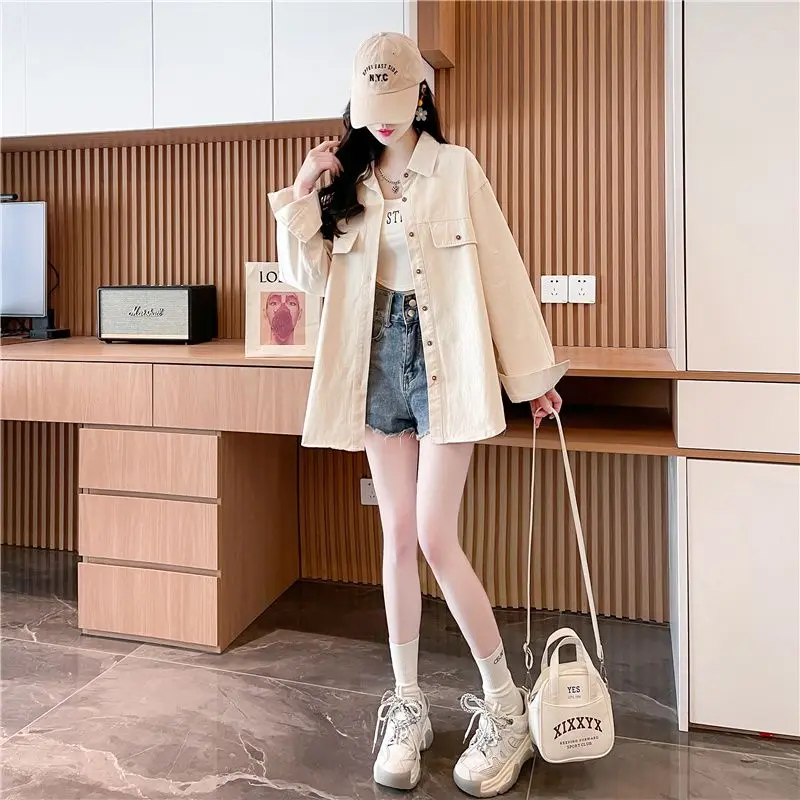 

Denim Coat Diamon Rhinestone Womens Spring Velvet Ruffled Long-Sleeved Vacation French Style Raglan Embroidered Romantic Elastic