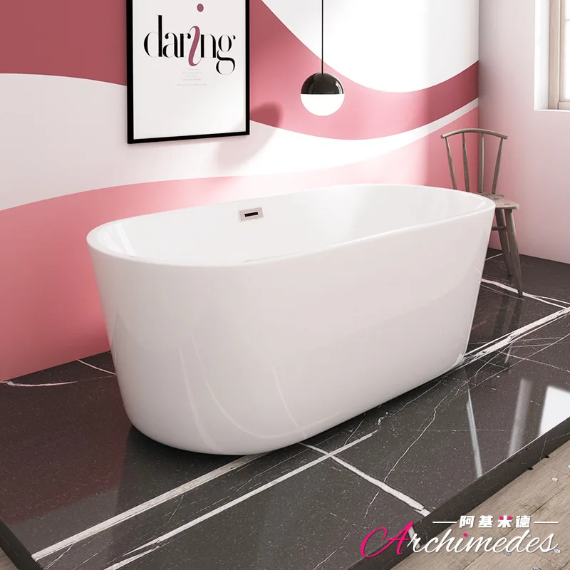 The same style as the B & B hotel, good price in stock, full-size acrylic bathtub, independent bathtub with thin edges