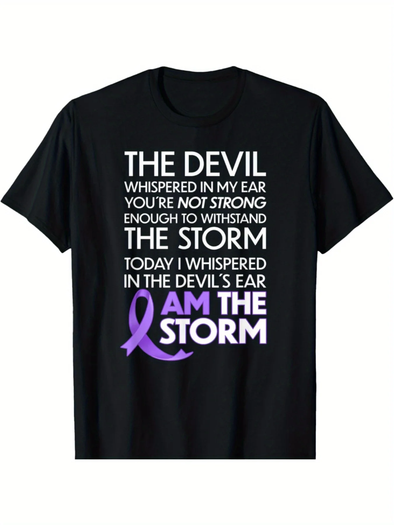 Camiseta Cancer Warriors - Camiseta gráfica motivacional con la frase "I Am The Storm" para luchar y sobrevivir