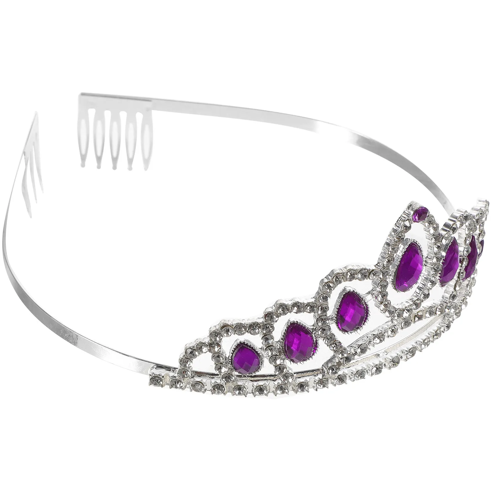 Delicate Crystal Rhinestone Tiara Crown Headband for Women Featuring Secure Side Combs Perfect for