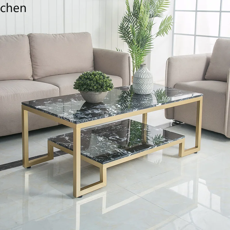 CZ Tempered Glass Coffee Table Minimalist Living Room Small Apartment Small Coffee Table Modern