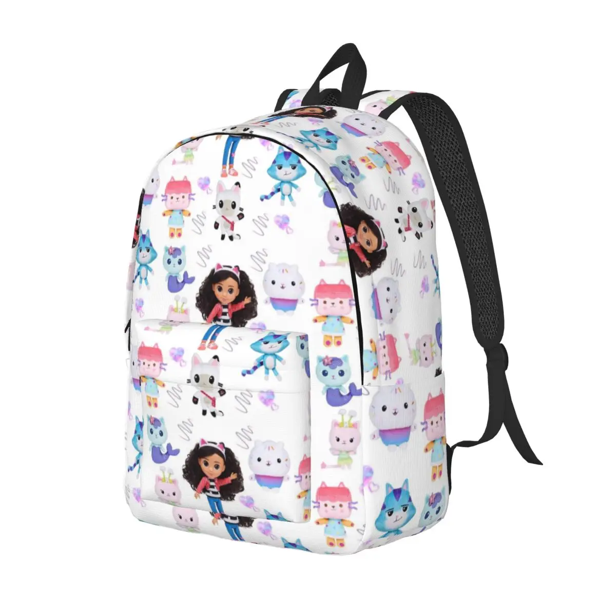 حقيبة ظهر رائعة لبيت الدمى من غابي، حقيبة ظهر رياضية للطلاب والعمل كارتونية لطيفة على شكل قطة فأر للرجال والنساء، حقائب قماش للكمبيوتر المحمول #2