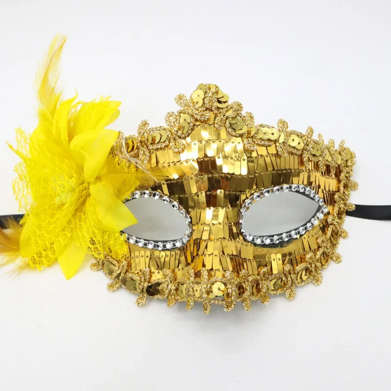 Accessoires de balle demi-masque masques personnage de princesse masque pour les yeux amusant masque à paillettes Sexy maquillage pour les yeux pour femmes maquillage d'halloween