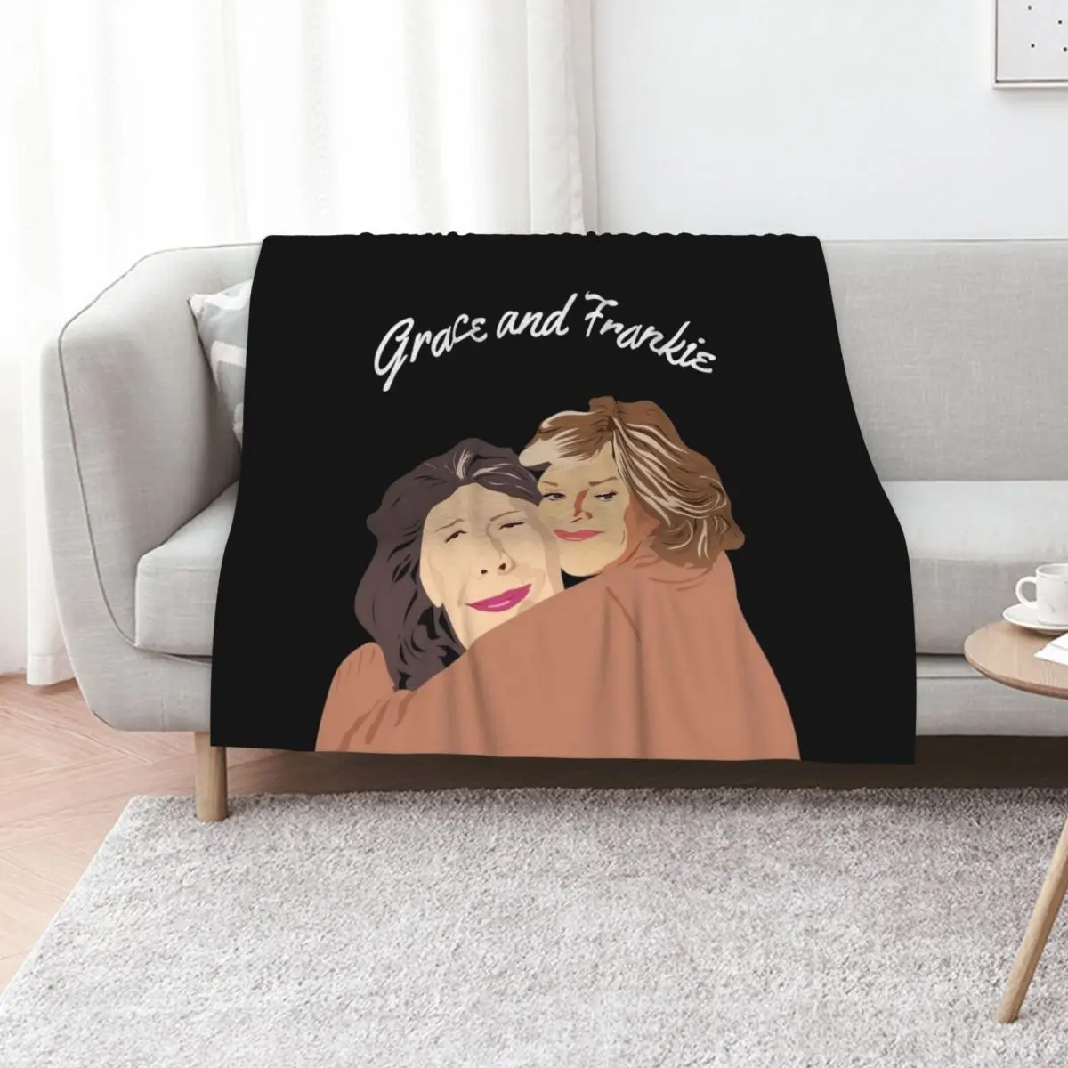 

Grace and Frankie Hugging Throw Blanket Luxury Large halloween Sofa Throw Blankets