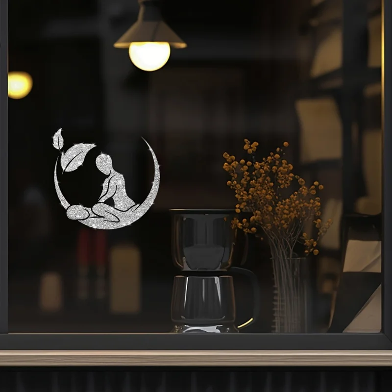 Massage Patterns Featuring Shiny Wall Stickers, Suitable for Decorating Windows, Walls, Rooms ,Car Windows