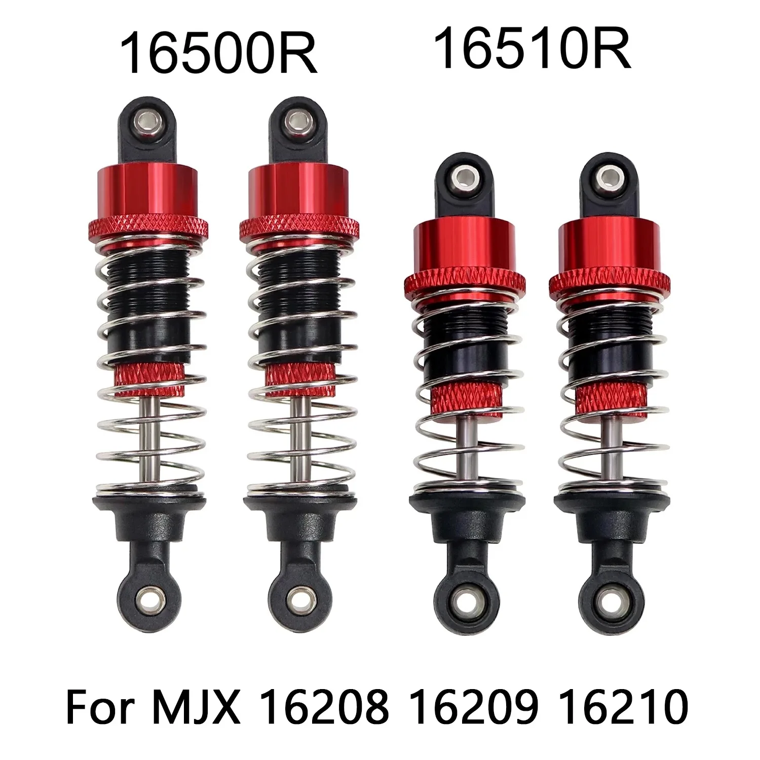 

Metal Hydraulic Shock Absorber 16500R 16510R For MJX 1/16 16210 16209 16208 H16BM RC Car Upgrade Parts