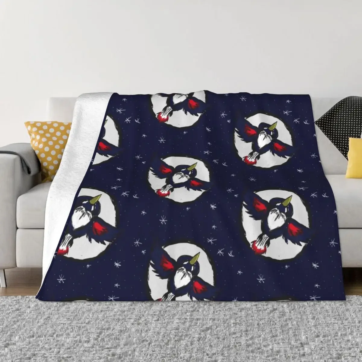 

Honchkrow Throw Blanket Blankets For Bed bed plaid Softest cosplay anime Blankets
