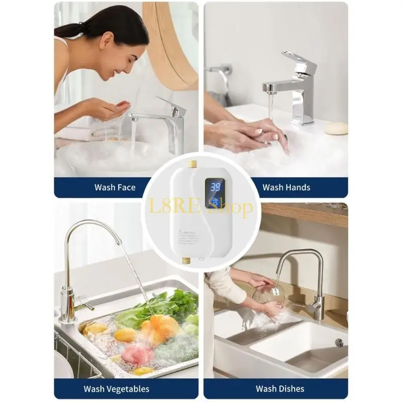 L8RE WALL MOUNT تحت حوض المياه الكهربائية سخان 3000W LED شاشة LED تحت الحوض الاستخدام
