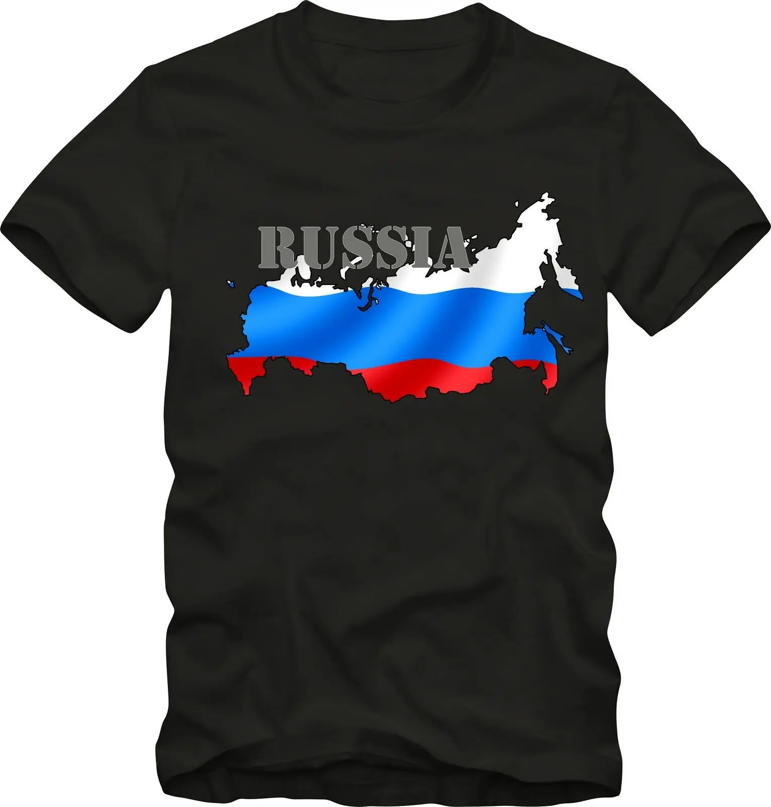 Russia Flag Men T-Shirt Short Sleeve Casual 100% Cotton Summer Mens Clothing Size S-3XL