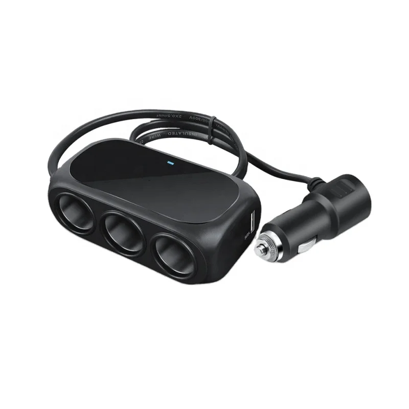 

Светодиодный прикуриватель 3 в 1, двойной USB-разъем, 120 Вт, автомобильный прикуриватель