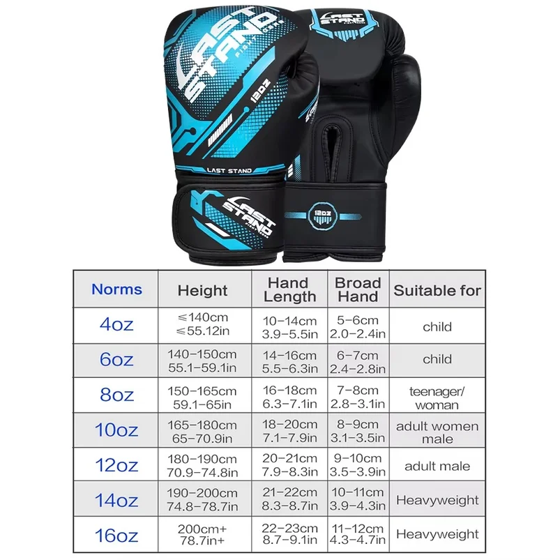 4/6/8/10/12/14/16oz Kids Women/Men Boxing Gloves Sanda Sparring Muay Thai MMA Karate Punch Training Mitts Kickboxing Boxe De Luv